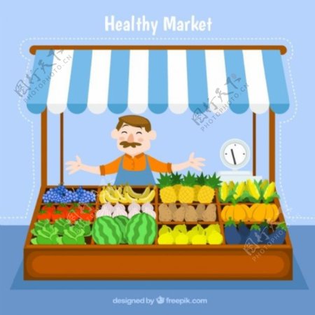 健康的市场