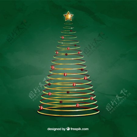 螺旋的圣诞树