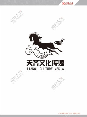 天齐文化传媒logo