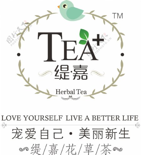 碧生源缇嘉花草茶logo