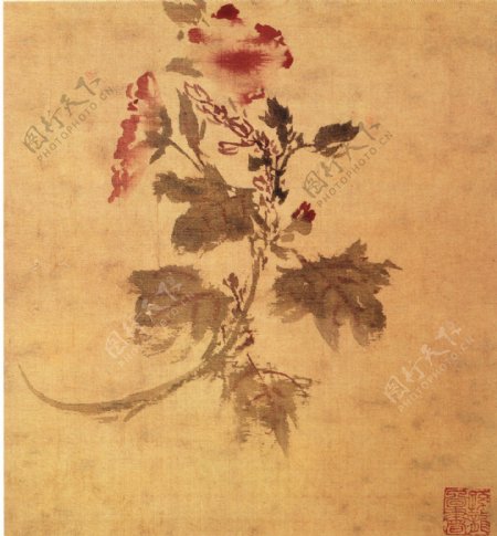 花鸟草虫图a花鸟画中国古画0170