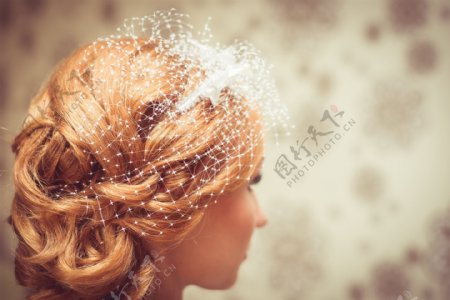 唯美新娘发型图片