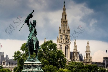 维也纳英雄广场风景图片