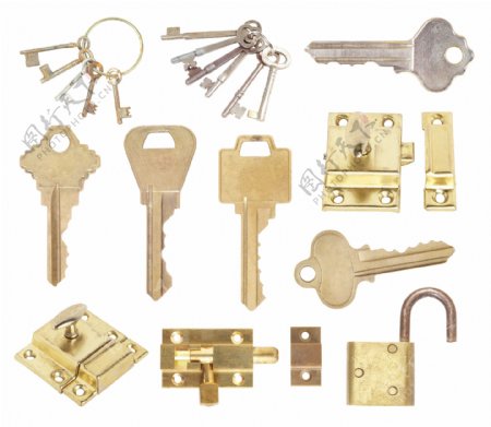 各种锁具和钥匙图片