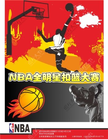 NBA全明星扣篮大赛海报