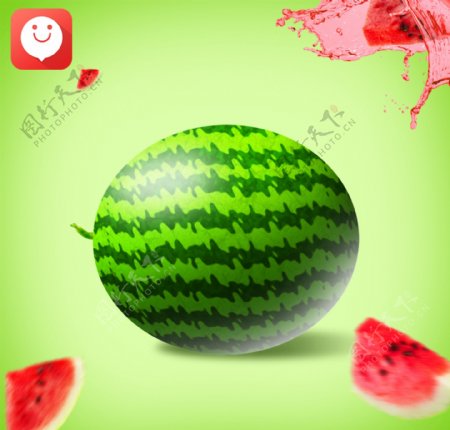 鼠绘水果西瓜有我app图片素材