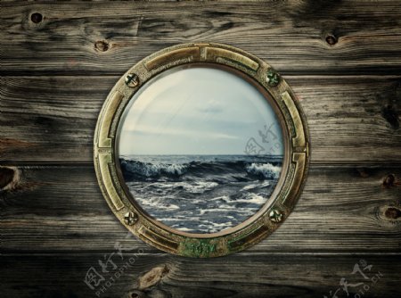 木船窗户图片