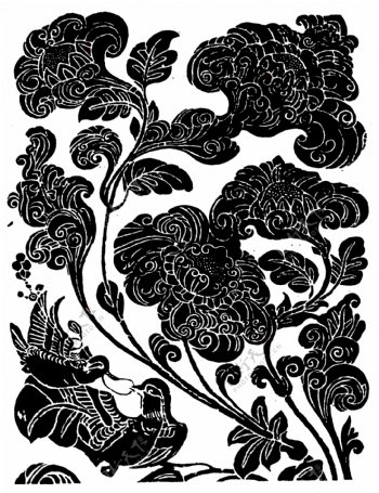 花鸟图案隋唐五代图案中国传统图案144