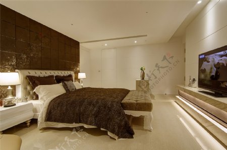 简约卧室大床设计图