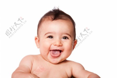 吐舌头的可爱婴儿图片