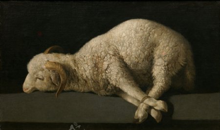 小羊古典名画素材