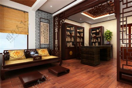 中式风格别墅装修效果图