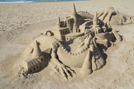 海边沙雕城堡