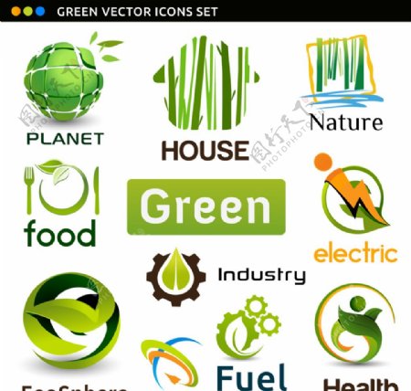 生态绿色图标