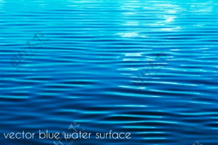 蓝色水面波纹背景