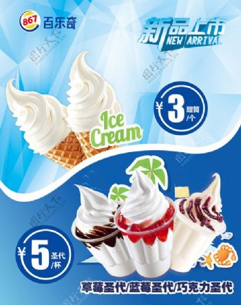 冰淇淋圣代海报