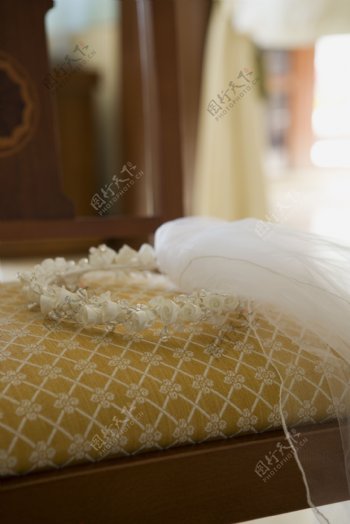 新娘头巾图片