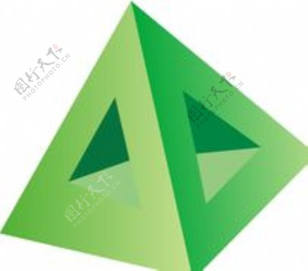 立体三角塔图片