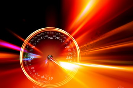 汽车最高时速表动感光线图片