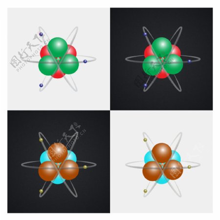 原子矢量图图片