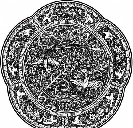 隋唐五代版画装饰画矢量AI格式1516