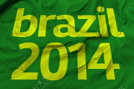 绿色2014世界杯海报