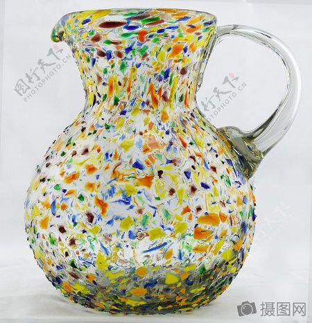 彩色玻璃花瓶
