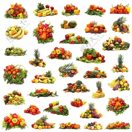水果蔬菜背景素材