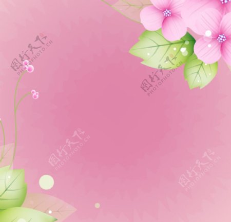 粉色花朵直通车背景素材