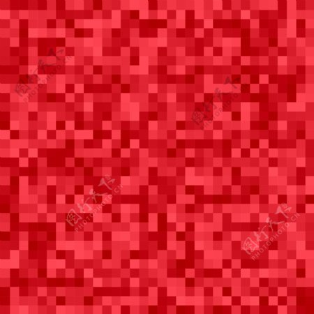 几何抽象平方马赛克背景从红色广场载体设计
