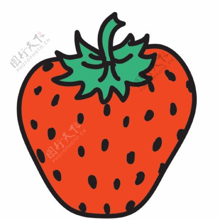 水果草莓icon图标设计
