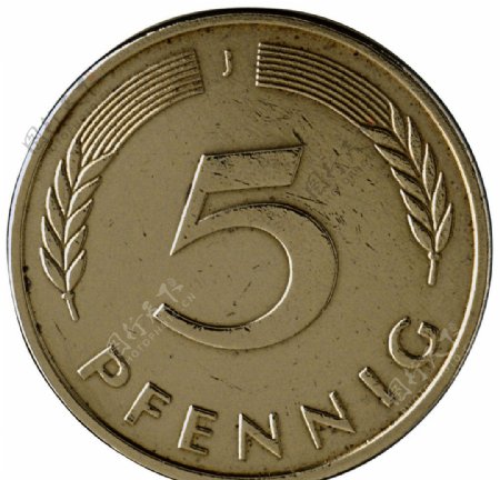 联邦德国硬币5芬尼