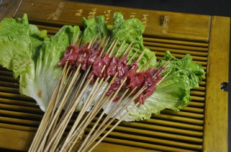 串串香菜品牛肉串