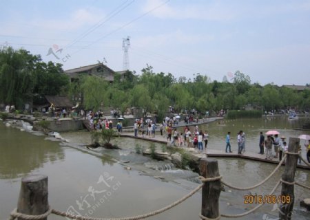 中国第一水街周至沙河湿地公园