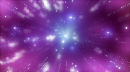 绚丽蓝紫色粒子背景动态素材