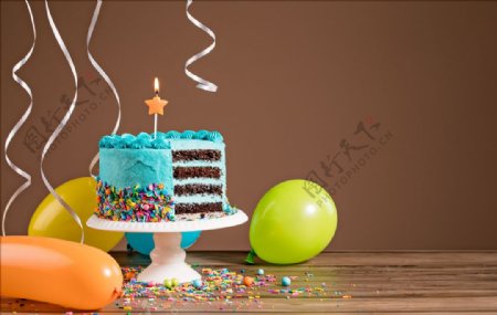 生日派对蛋糕气球