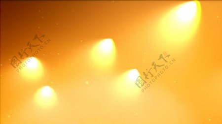 橙黄光团粒子变换光效视频素材