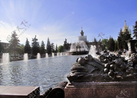 花园喷泉