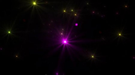 彩色星光粒子闪烁循环视频素材