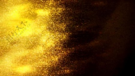 金色颗粒光团闪烁大气光效视频素材
