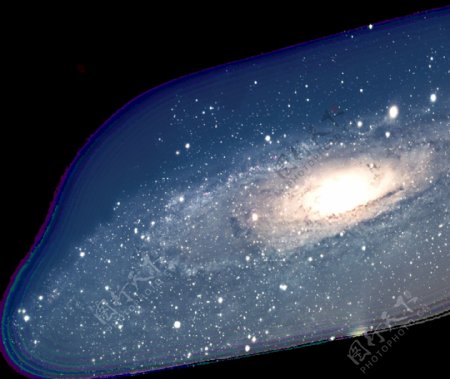 银河系星云图免抠png透明图层素材
