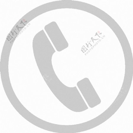 灰色圆形电话图标免抠png透明图层素材