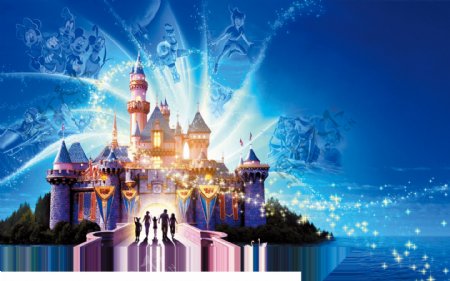 梦幻童话城堡图案元素