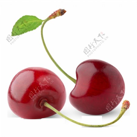 红色樱桃透明水果素材