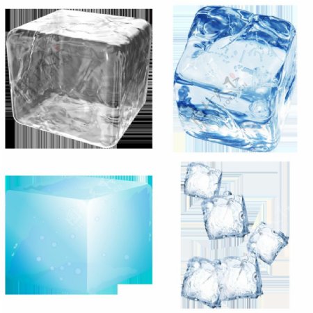 立方体冰块免抠png透明图层素材
