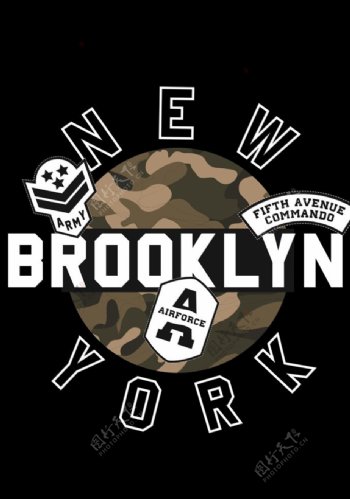 NYC布鲁克林标志矢量图下载