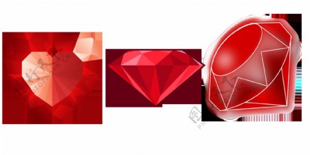 鸽血红红宝石免抠png透明图层素材