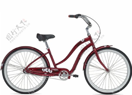 红色的自行车免抠png透明图层素材