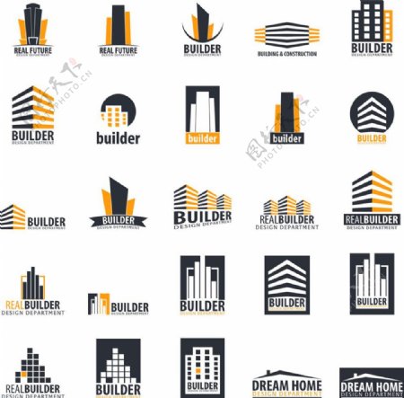 城市大楼标志图片