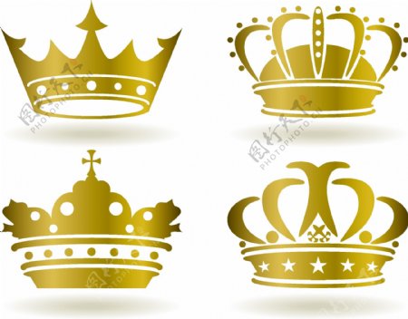 金色皇冠王冠矢量素材